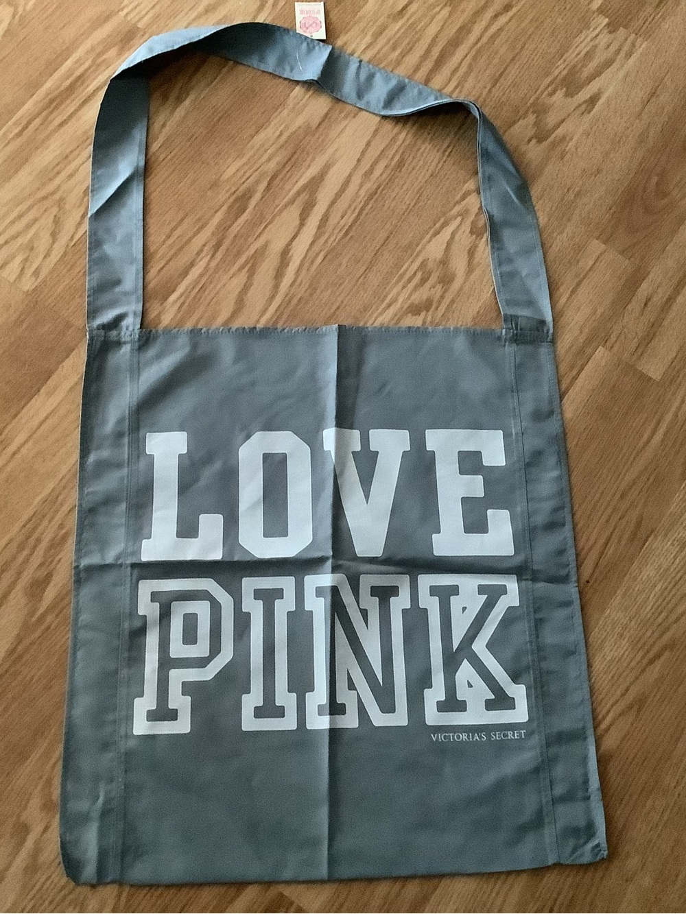 Victoria's Secret Gray LOVE PINK Canvas Tote